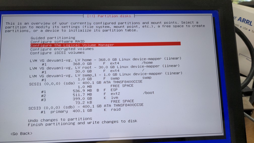 FluxBB partition and raid1